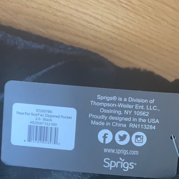 Sprigs Faux Fur Scarf Soft and Women’s Neck Tie - Picture 14 of 14